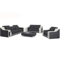 JVmoebel Sofa Sofa Sofagarnitur 3+2 Sitzer Set Design Polster Couch Modern Couchen, Made in Europe grau