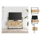 vidaXL TV-Wandschrank Sonoma-Eiche 60,5x30x51 cm Holzwerkstoff