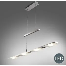 B.K.Licht LED höhenverstellbar, - warmweiß, matt-nickel