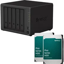 Synology DiskStation DS1522+ 5 Einschübe NAS-Server Leergehäuse + 16 TB Synology Plus (2x 8TB)
