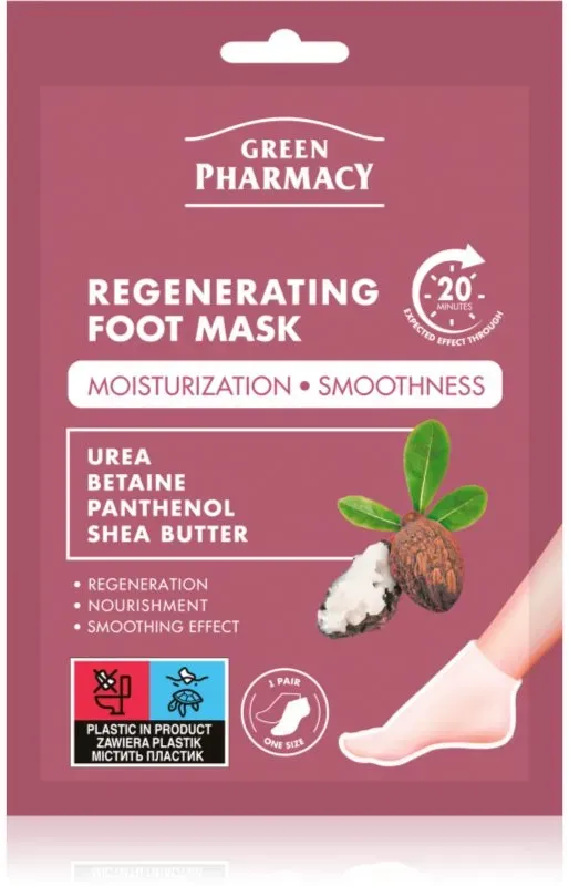 Green Pharmacy Foot Care Regenerating Foot Mask Regenerierende Maske für Füssen 2x13 ml