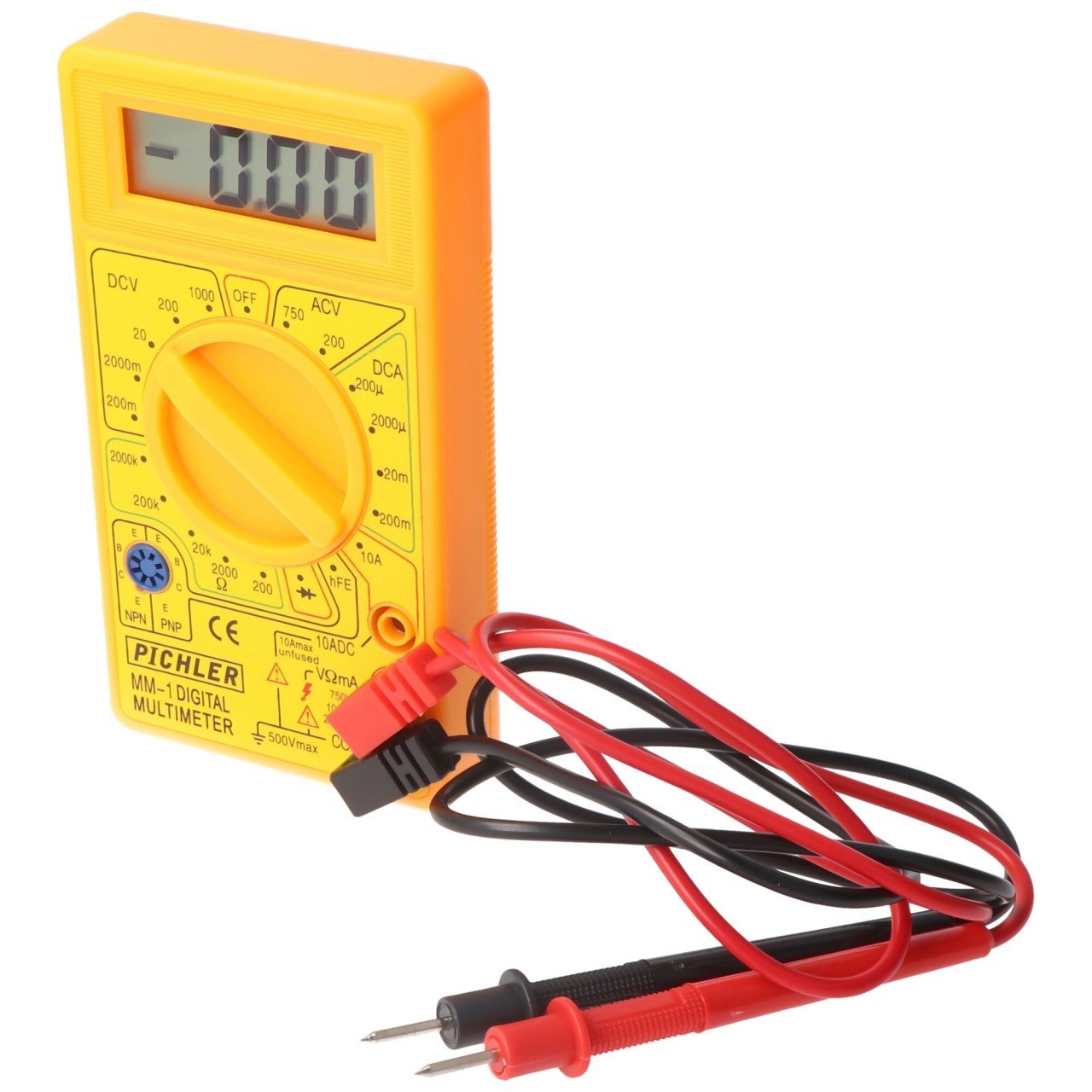 Digital Multimeter MM-1, beleuchtetes Display, ideal für Modellbau, Hobby, Werkstatt, Haushalt