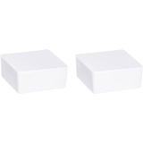 WENKO Nachfüller Raumentfeuchter Cube, Nachfüllpack für Luftentfeuchter, reduziert Schimmel & Gerüche, 1 kg Granulatblock, 12 x 5 x 12 cm, Weiß & Nachfüller Raumentfeuchter Cube, 10 x 5 x 10 cm, Weiß