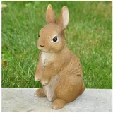 dazikemo Dekofigur Gartenfigur Hase aufrecht sitzend