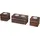 Mendler Teelichthalter Leuca Aluminium/Holz Braun