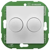 EHMANN 4295x0700 Drehdimmer Geeignet für Leuchtmittel: LED-Lampe, Glühlampe, Halogenlampe Weiß (RAL 9016)