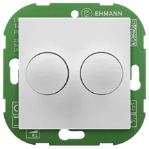 EHMANN 4295x0700 Drehdimmer Geeignet für Leuchtmittel: LED-Lampe, Glühlampe, Halogenlampe Weiß (RAL 9016)