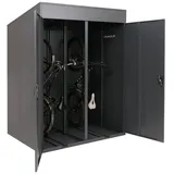 Proregal Fahrradgarage 2er-Fahrradgarage HxBxT 213x158x125cm Anthrazit abschließbar Metall
