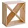 Zeller Weinregal 52 x 25 x 52 cm Beige