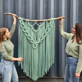 Bobbiny Makramee-Flechtkordel, 5 mm, 100 m, Hellgrün (Aloe)