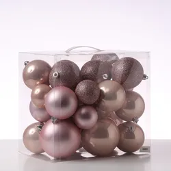Christbaumkugel - Weihnachtsbaumkugel - bruchfest - glänzend matt glitzernd - pu...