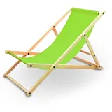 BITUXX Liegestuhl Klappbar Holz Grün
