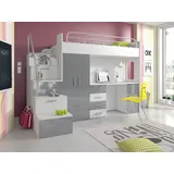 aea Etagenbett 90 x 200 cm Ahorn massiv natur