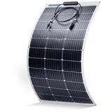 Flexibel Doppelseitige Solarpanel 12V Monokristalline Flexible Solarmodul 12 Volt für 12V Batterien Wohnwagen Wohnmobil Boot Yacht Marine