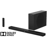 Maxxo 2.1 Soundbar mit Subwoofer – 240W Klangriegel TV Boxen – Dolby Atmos, HDMI ARC, Bluetooth 5.3, Heimkino Lautsprecher - Schwarz