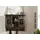 Massivmoebel24 Wandgarderobe Mango 90 x 30 x 75 cm Grau