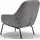 creation by rolf benz Sessel CR.482 Kaltschaum 76 x 83 x 83 cm Grau mit tollem Sitzkomfort