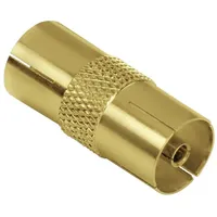 Hama Antennen-Adapter, Koax-Kupplung - Koax-Kupplung, vergoldet (00179270)