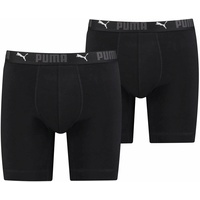 Puma Trunks mit Label-Details im 2er-Pack, black M