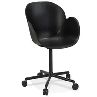 KADIMA DESIGN Armlehne Bürostuhl Plastik | Ergonomischer Schreibtischstuhl mit