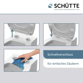 Schütte Duroplast WC-Sitz SLIM Weiß