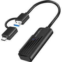 Logilink USB-C auf USB-A Adapter 0,2 m Schwarz