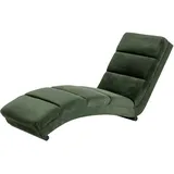 Dynamic24 Chaiselongue waldgrün Samt Recamiere Couch Sofa Lounge Sessel Ottomane