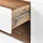 Beliani Sideboard 2 in 1 120 x 75 x 60 cm Weiß / Braun