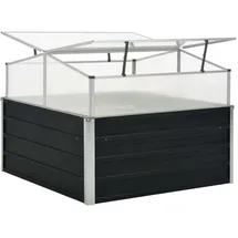 vidaXL Gewächshaus 100 x 100 x 77 cm Anthrazit