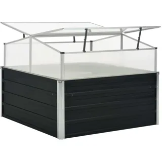 vidaXL Gewächshaus 100 x 100 x 77 cm Anthrazit