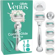 Gillette Venus Pro Comfortglide Sensitive + 5 Klingen