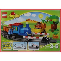LEGO Duplo Schiebezug 10810 blau blaue Dampflokomotive Eisenbahn Zug Waggon Neu