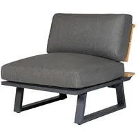Diamond Garden Nora Loungesessel Aluminium/Teak anthrazit