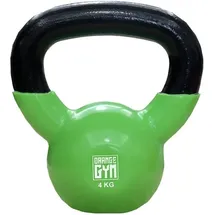 ORANGE GYM Vinyl Kettlebell 4 kg Grün / Orange