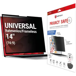 DISPLEX Privacy Safe Blickschutzfilter Uni randlos 14", 16:9