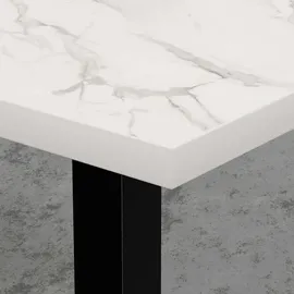 big möbel gmbh Gastro Loungetisch 120 x 80 x  cm Marmor Weiß