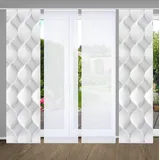 home in green LAMIRA Paneelwagen 4 Stk. tlg. SET DIGITALDRUCK,BAMBUSOPTIK RECYCELT