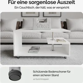 CASARIA Orlando Weiß Eiche 95 x 55 x 50 cm