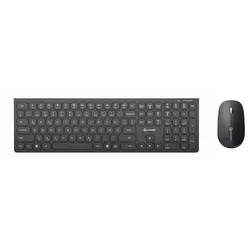 Alogic Echelon Bluetooth Wireless Keyboard (Deutsch) Tastatur + Maus schwarz