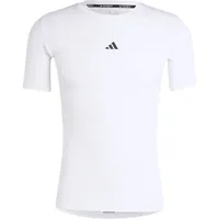 Adidas Techfit Training T-Shirt, Herren Kurzärmeliges T-Shirt, Weiß, JE6699