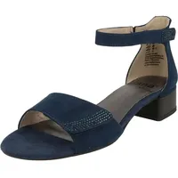 Jana Damen Schuhe H-Weite Komfort Absatzsandalen 8-28261-20 Navy - Blau