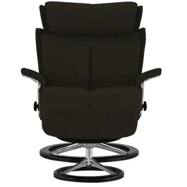 Stressless Relaxsessel Leder 78 x 111 x 76 cm Braun mit Hocker