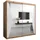 abiks möbel Schwebetürenschrank MONACO 200 x 200 x 62 cm Weiß