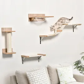 PawHut Kletterwand 4tlg. 100 x 25,5 x 17,5 cm beige