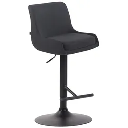 CLP Barhocker Club Stoff schwarz/schwarz