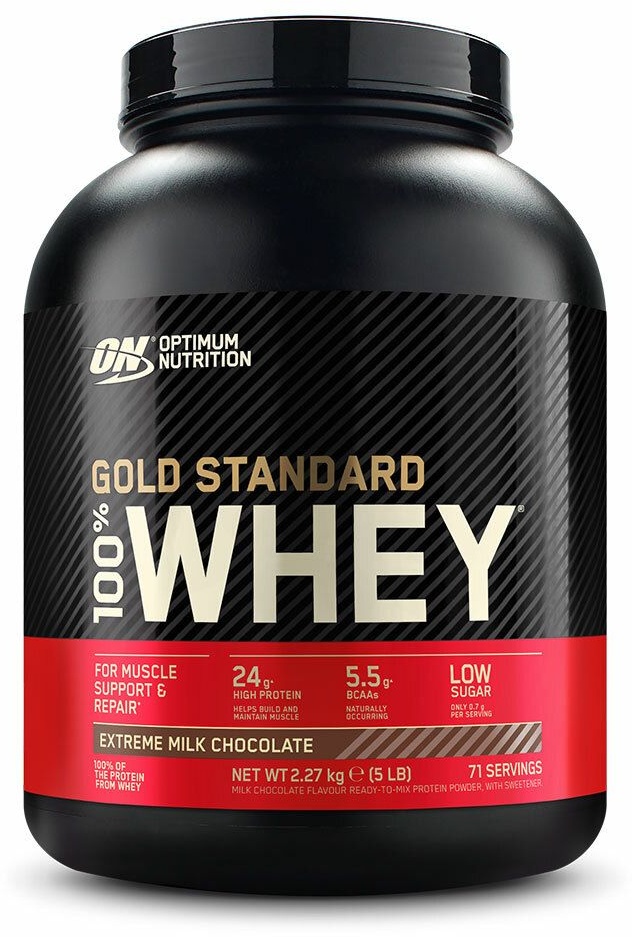 Optimum Nutrition 100% Whey Gold Standard Extreme Milk Chocolate Pulver 2270 g 2270 g Pulver