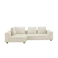 switch Ecksofa aus Mikrofaser Cora ¦ creme ¦ Maße (cm): B: 305 T: 173.0