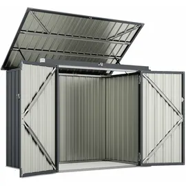 Costway Mülltonnenbox 172 x 96 x 85 cm schwarz