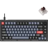 Keychron Key V1 75% Frosted Black RGB Key Brown H V1-C3-DE