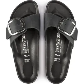Birkenstock Madrid Big Buckle Nubukleder geölt schwarz 37